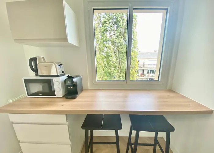 Scandinave Balcon Et Ascenseur Daire Angers